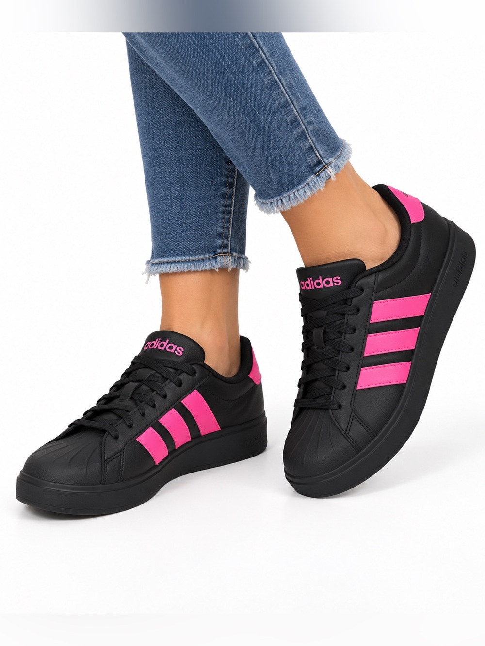 Adidas NWT Streettalk shoes black & hot pink women’s 8